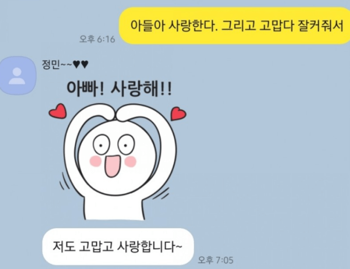 손정민의-아버지-블로그에-올라온-카톡사진