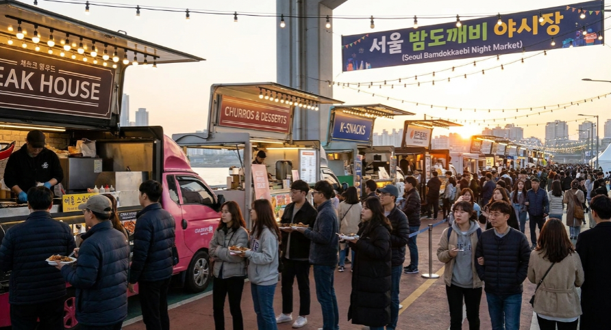 스테이크부터 간식까지 오감을 자극하는 푸드트럭 총집합