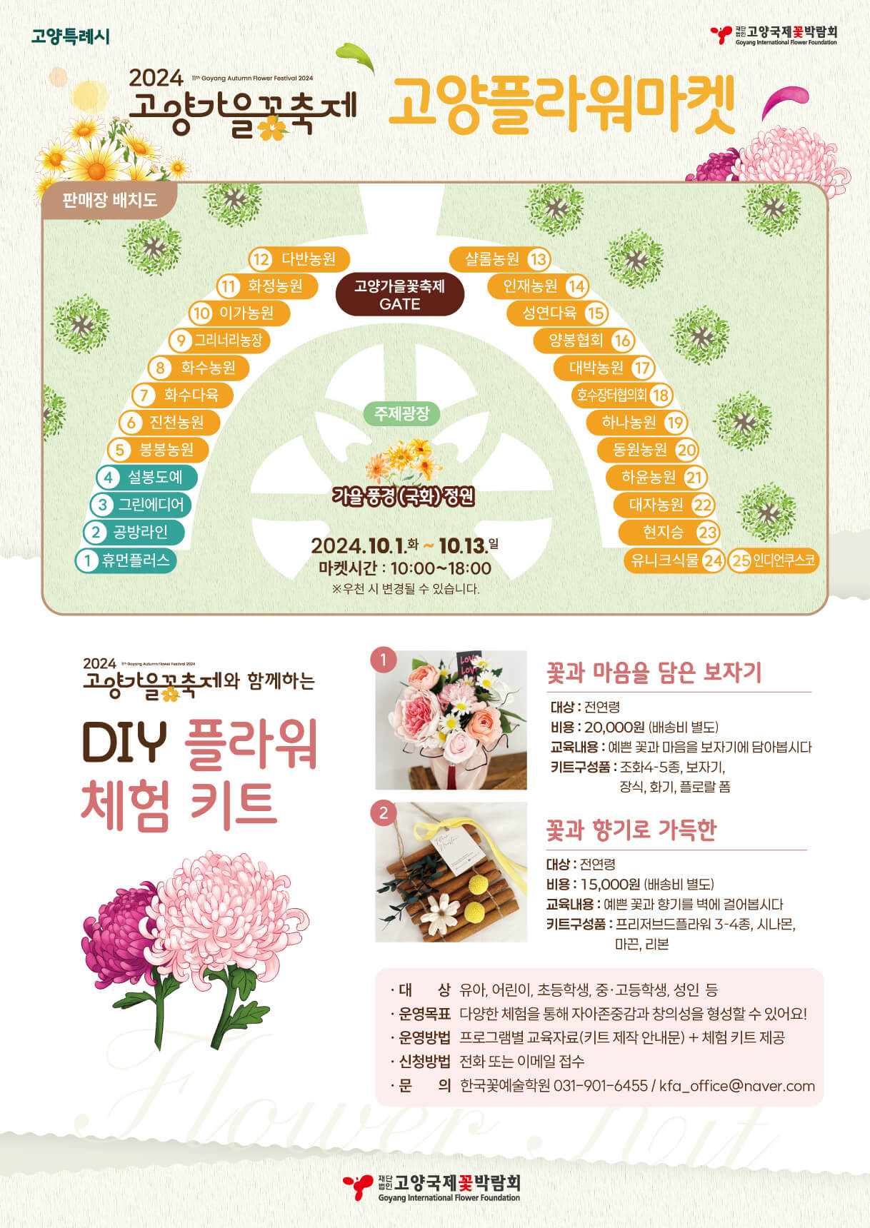 고양 일산 호수공원 가을 꽃 축제