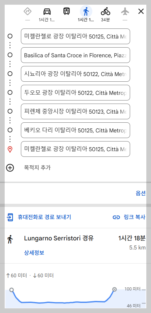 피렌체 도보 코스