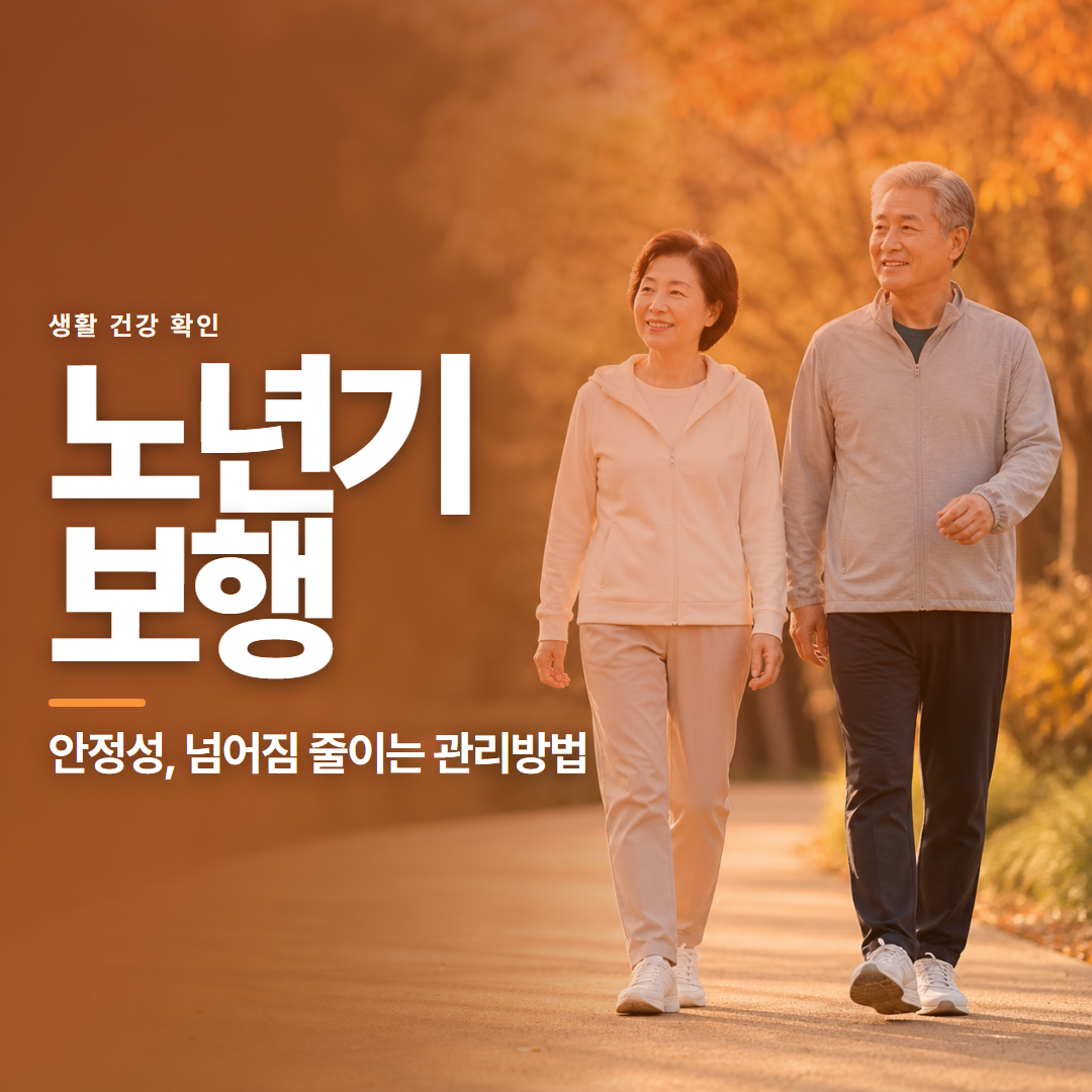 노년기 보행 &middot; 안정성, 넘어짐 줄이는 관리방법