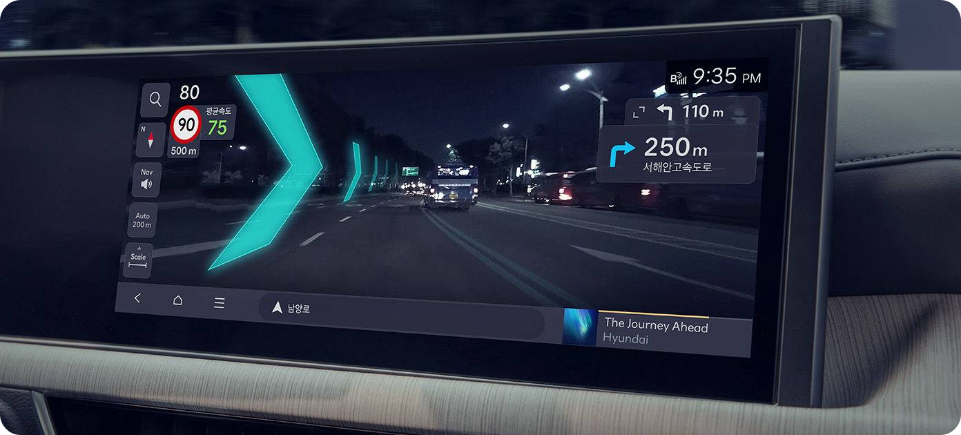 쏘나타 하이브리드 증강현신 내비게이션