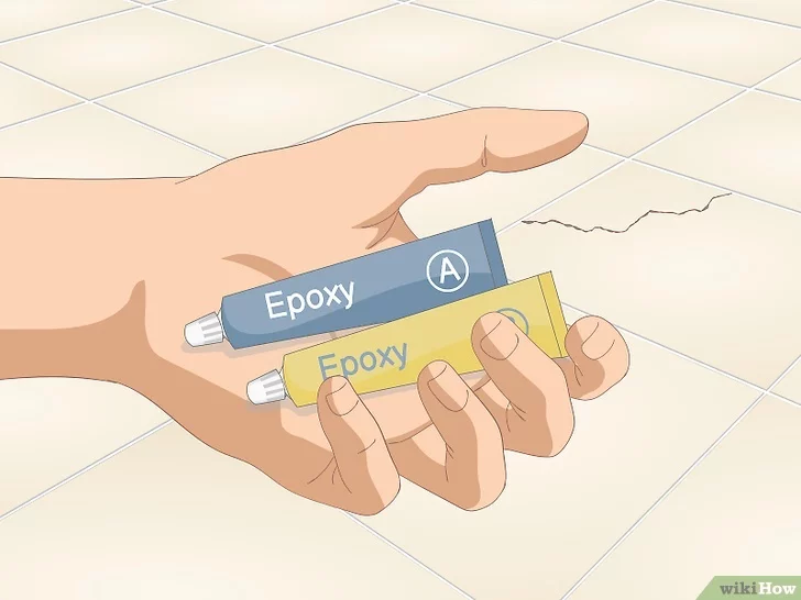 깨진 타일 수리