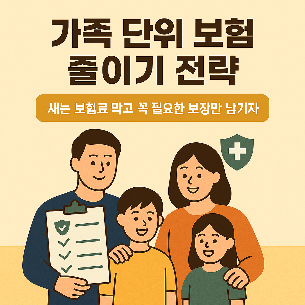 가족 단위 보험 줄이기 전략