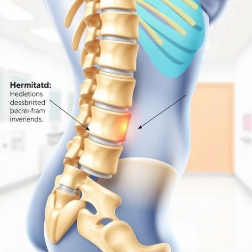 허리디스크를 표현한 그림