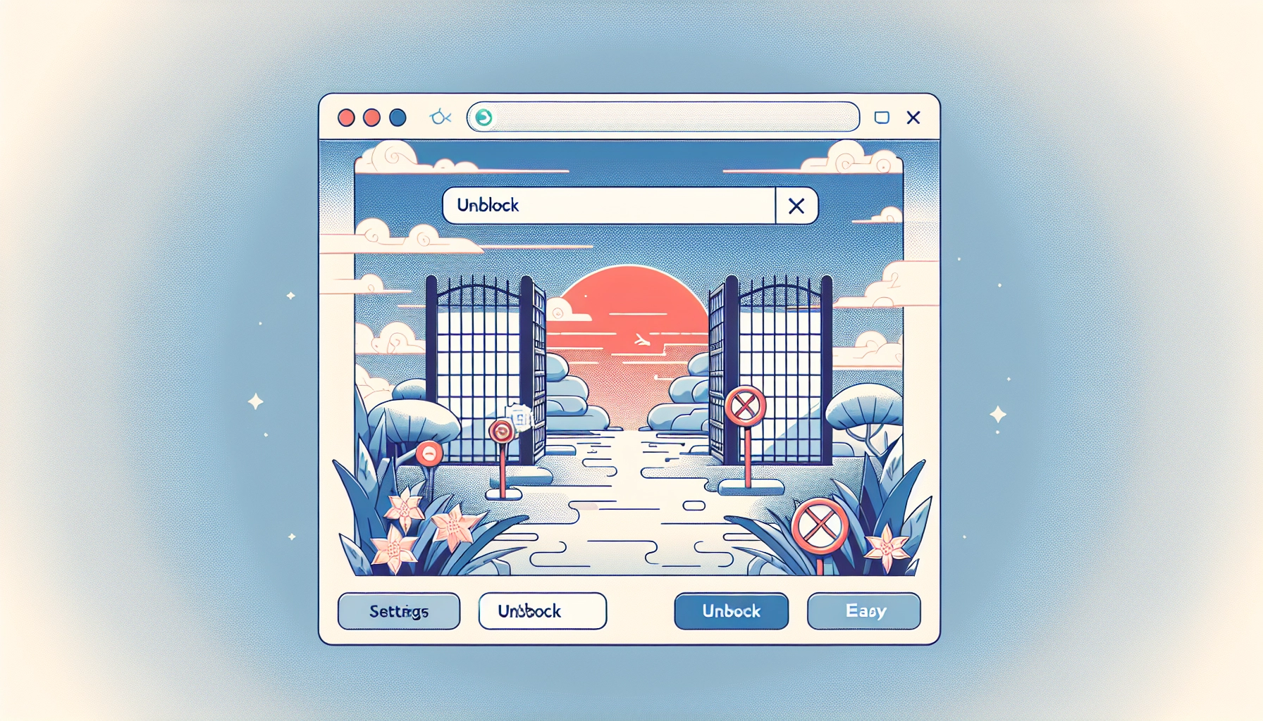 웹사이트접속차단해제