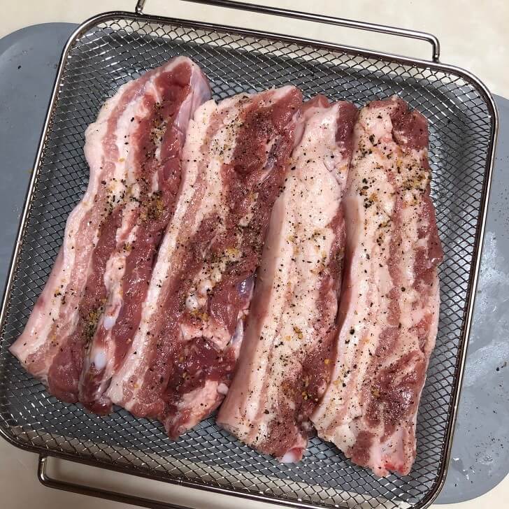 에어프라이어-삼겹살조리