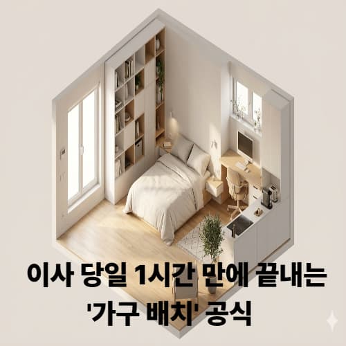 이사 후 정리 막막할 때? 원룸 공간 효율 극대화 실전 전략