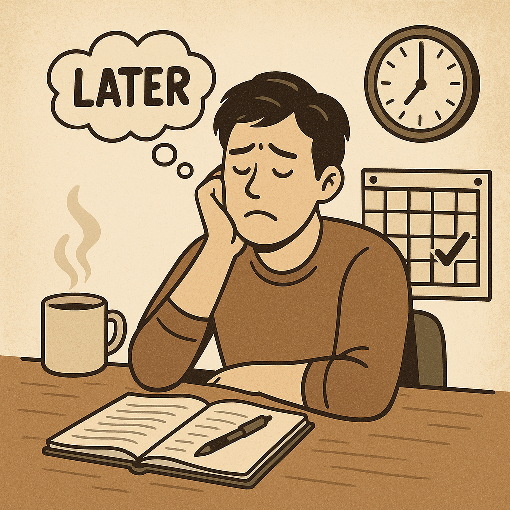 미루는 습관에 관련된 이미지