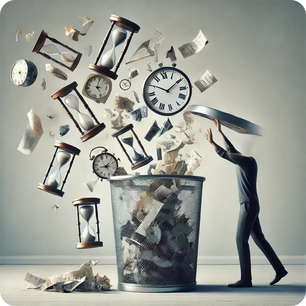 낭비-시간-제거-회식-잡담-SNS