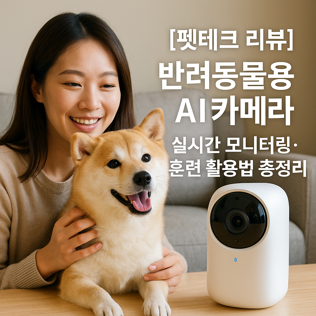 [펫테크 리뷰] 반려동물용 AI카메라 ｜ 실시간 모니터링·훈련 활용법 총정리