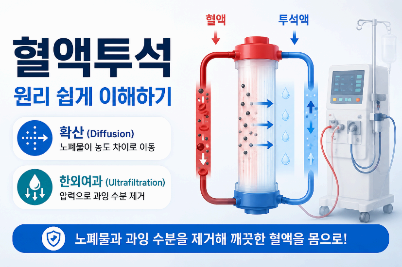 혈액투석의 원리 이미지사진