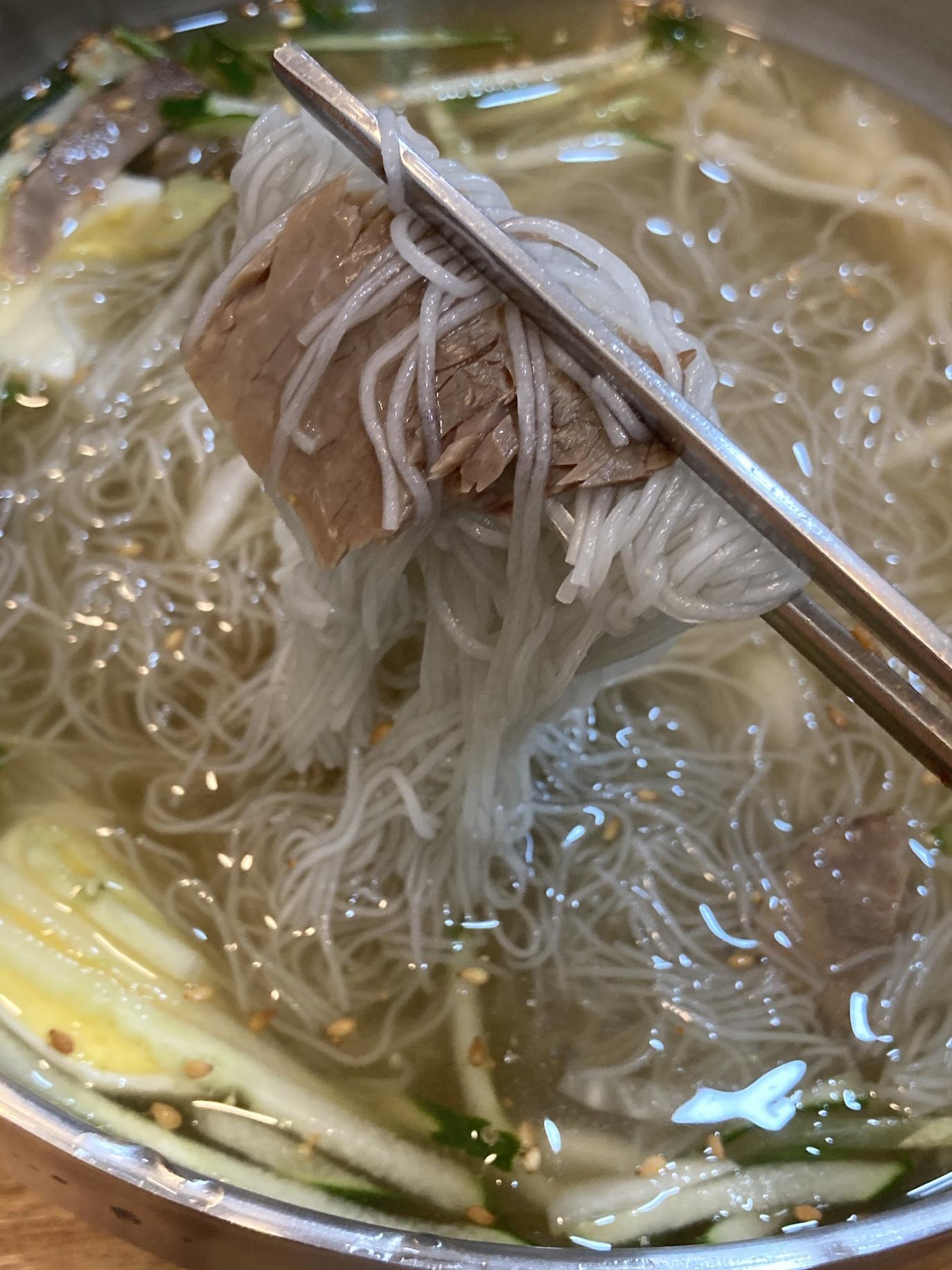물냉면면발