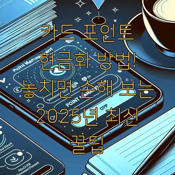 카드포인트 현금화 방법! 놓치면 손해 보는 2025년 최신 꿀팁