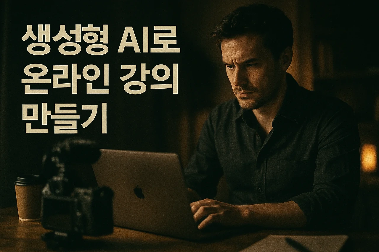 생성형 AI로 온라인 강의 만들기 (기획, 스크립트, 디자인 자동화)