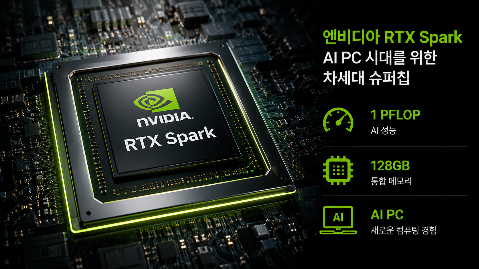 NVIDIA RTX Spark AI PC chip close-up