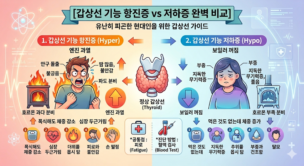 갑상선 기능 항진증과 저하증