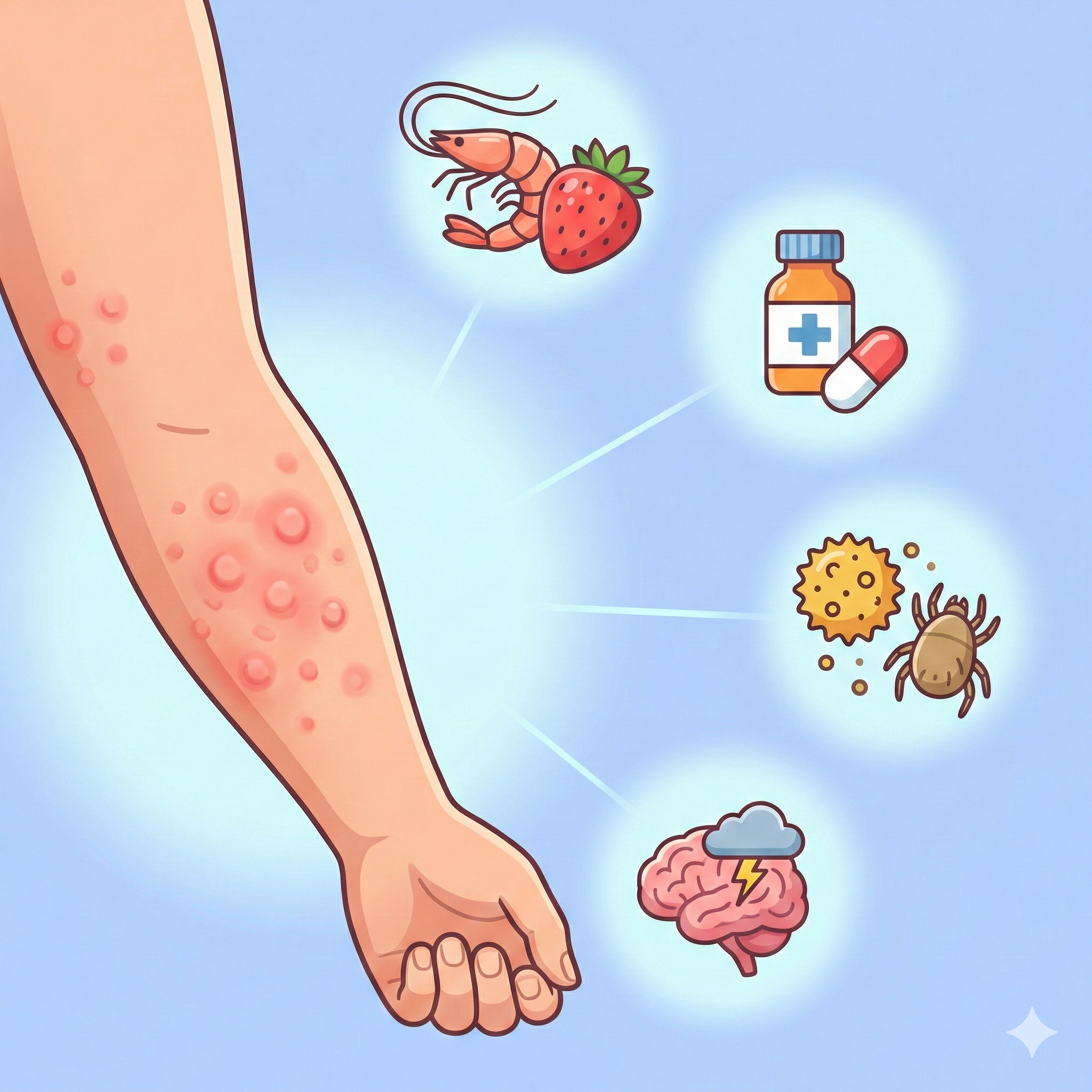 갑자기 가려운 두드러기 원인 5가지와 효과적인 관리법 완벽 정리