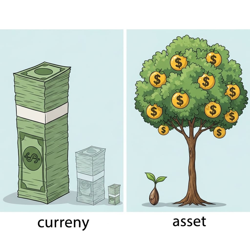 시간이 지나갈 수록 줄어드는 돈 vs 성장하는 자산