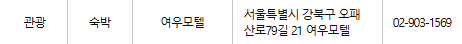 강북구 문화누리카드 사용처