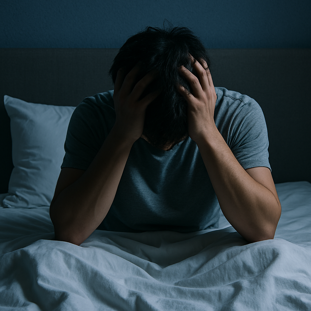 불면증에 시달리는 사람