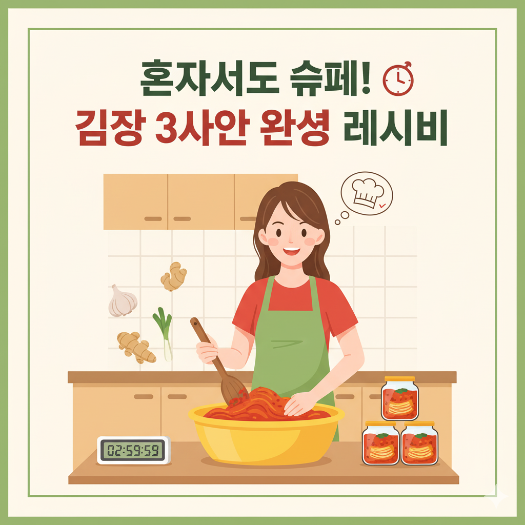 혼자서도 쉽게! 김장 3시간