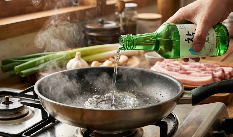 기름때 찌든 프라이팬, 수세미로 긁지 마세요! 먹다 남은 '소주'로 코팅 지키며 1분 만에 닦는 법