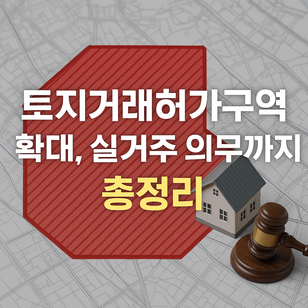 토지거래허가구역 확대, 실거주 의무까지 총정리