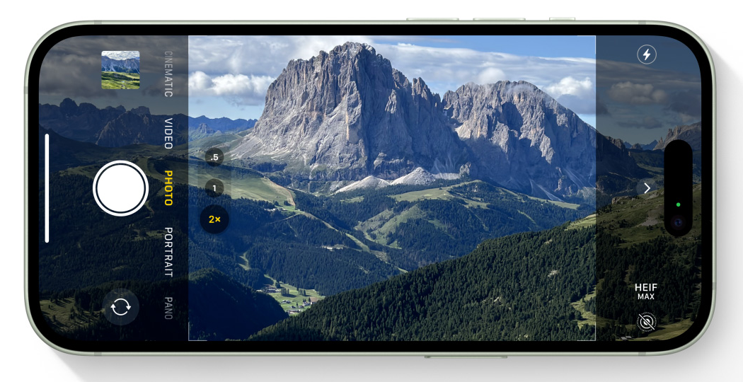 48MP 4배 해상도 2배 망원 렌즈 채택