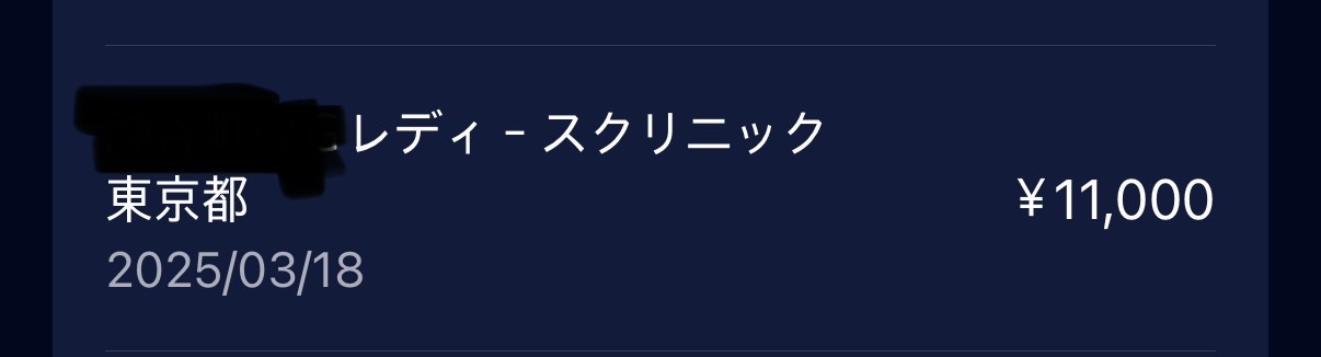 첫진료비 카드 명세서