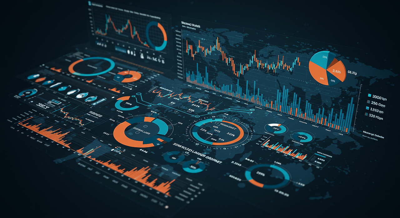 세계적인 금융 차트에 나타난 2025년까지의 반도체 시장 성장 전망