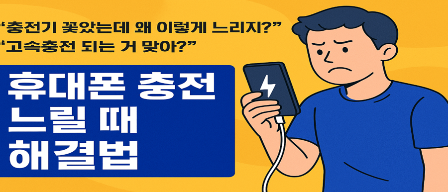 휴대폰 충전 느릴 때 해결법 BEST 8