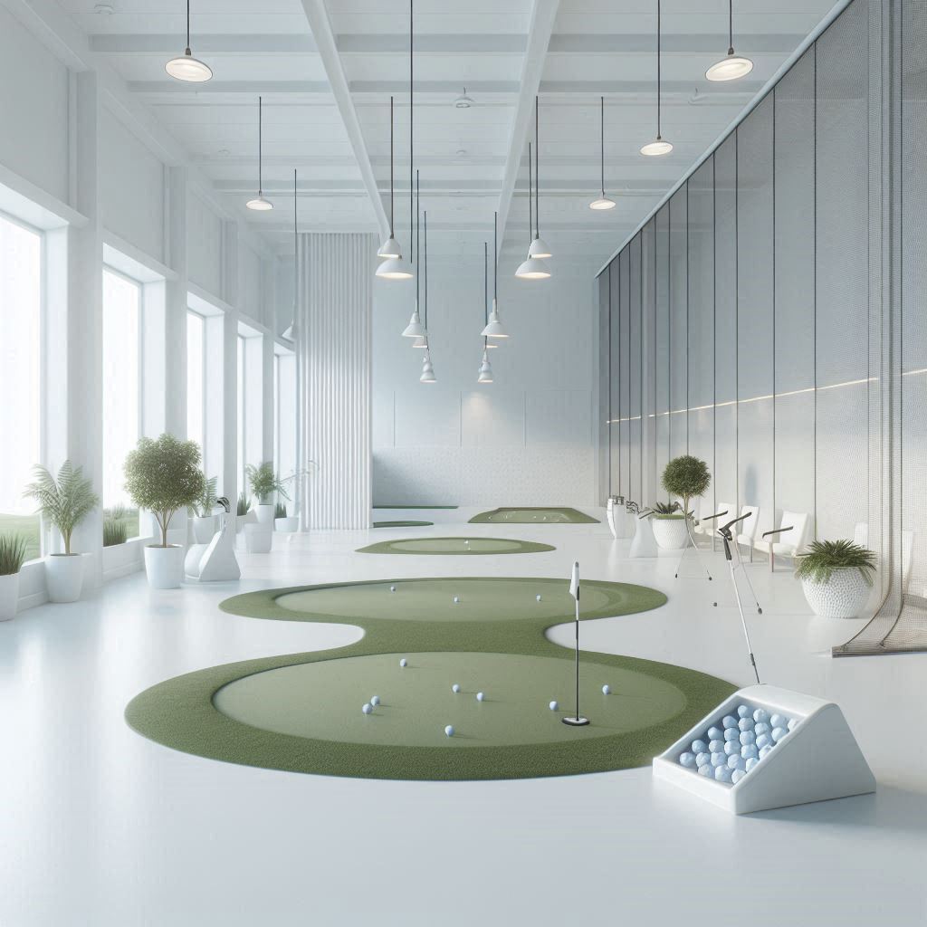 실내골프연습장 배경