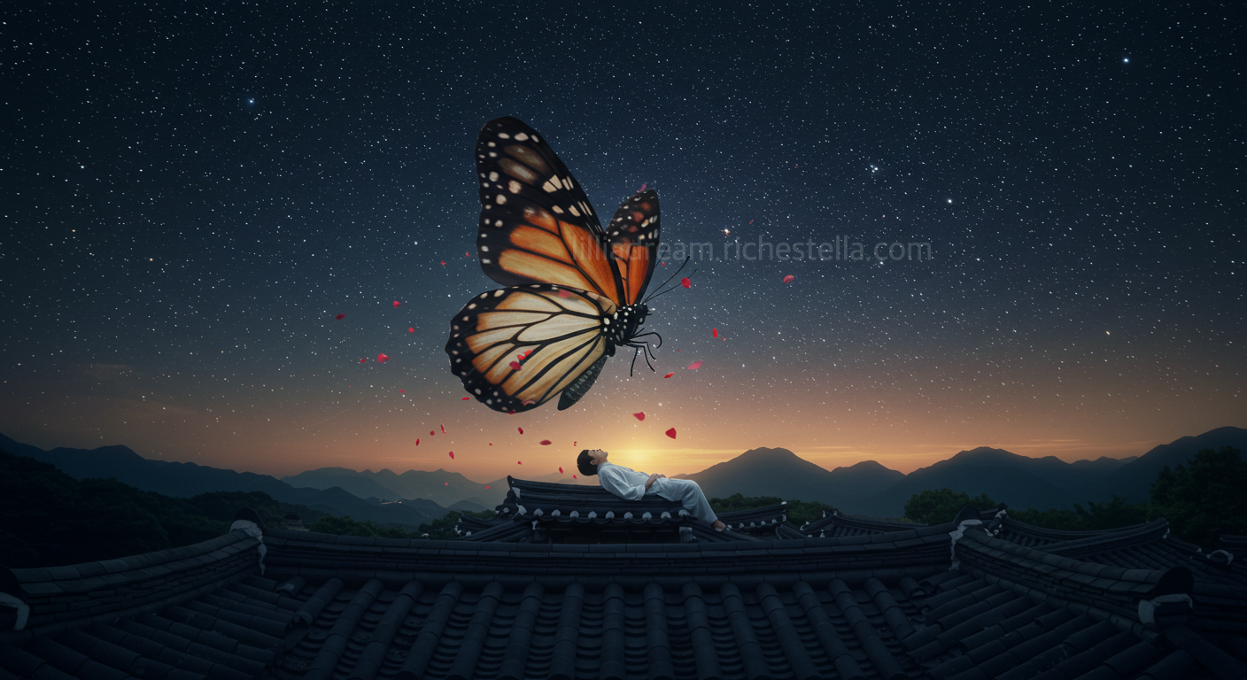 예쁜 나비를 잡는 꿈