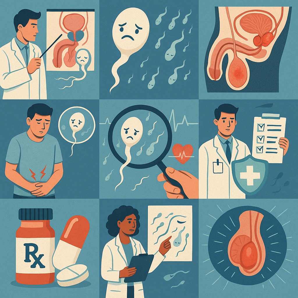 정자류 증상 및 치료에 대한 이미지