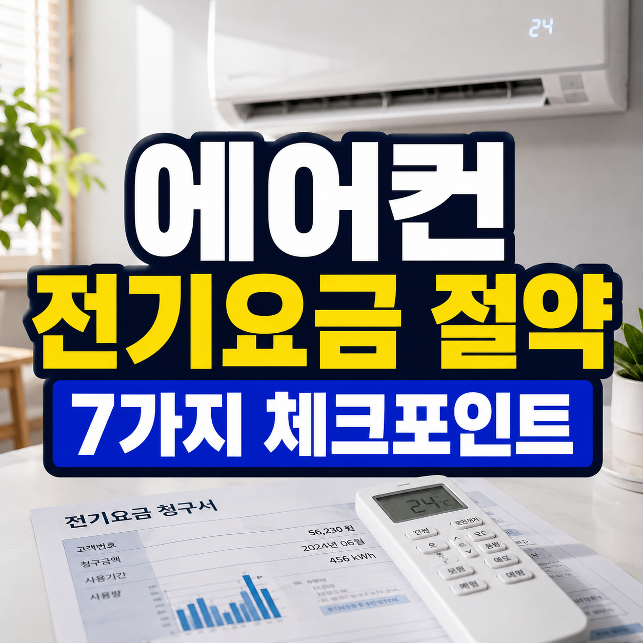 에어컨 전기요금 절약, 전기세 줄이는 핵심 체크포인트 7가지