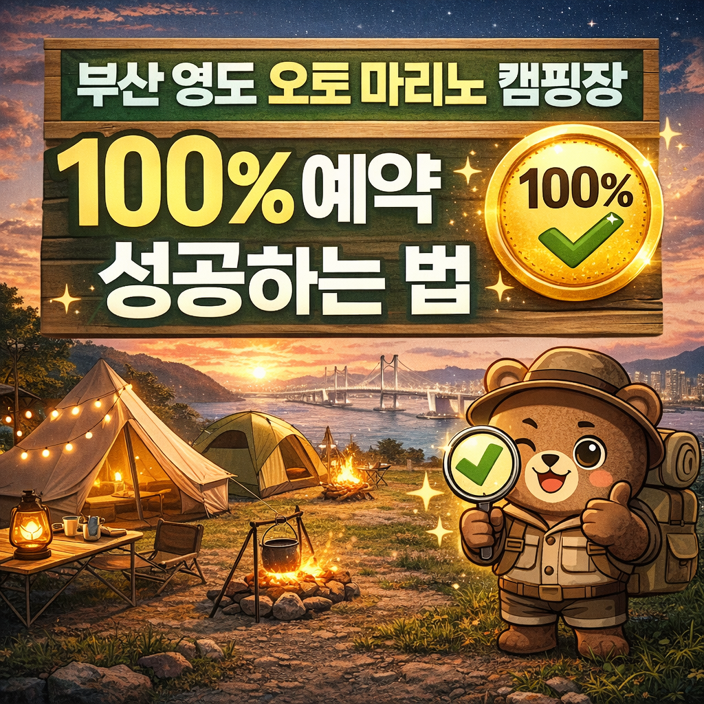 부산 영도 오토 마리노 캠핑장 예약하러 가기