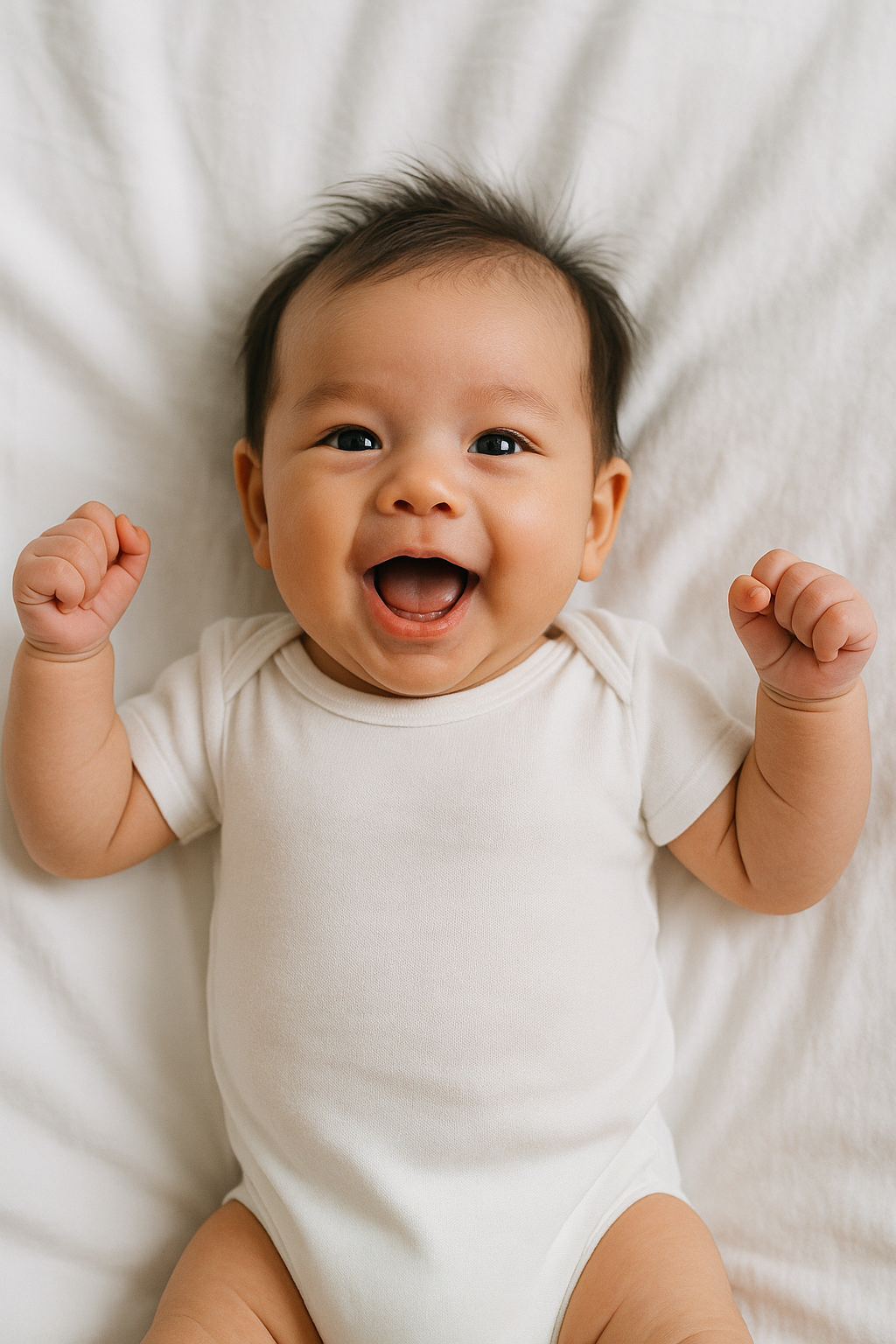 신생아 면역과 관련된 건강하게 자라는 사진