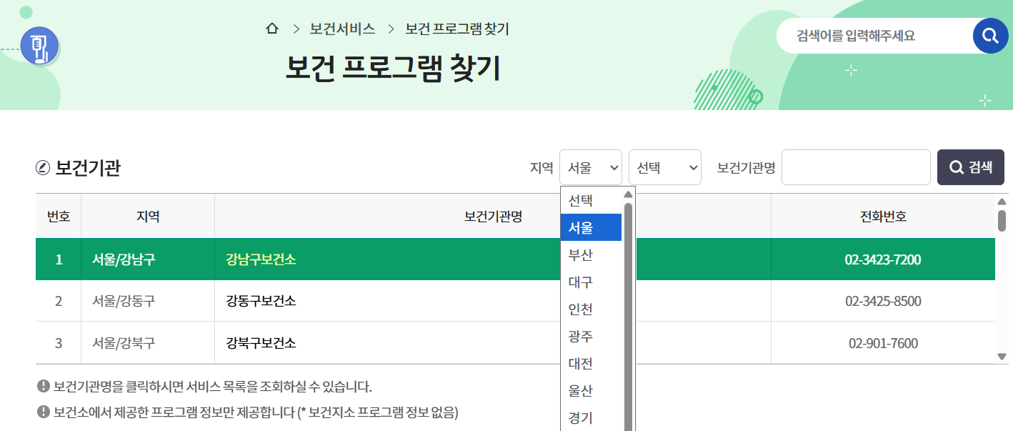 보건소 보건증 발급 방법