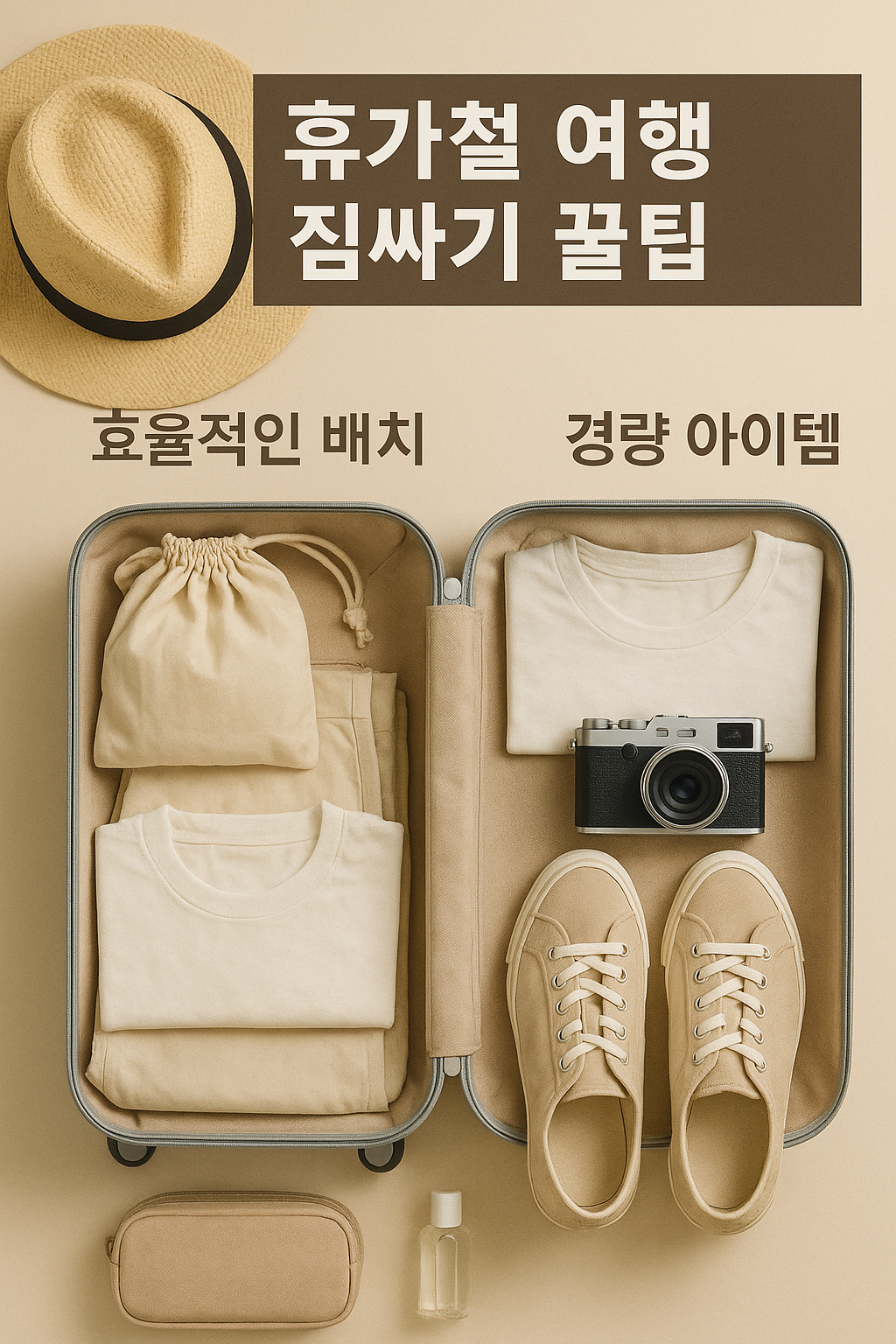 휴가철 여행 짐싸기 꿀팁 (패킹리스트, 미니멀짐, 필수템)