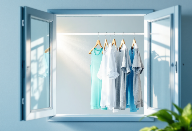 빨래건조하는 모습