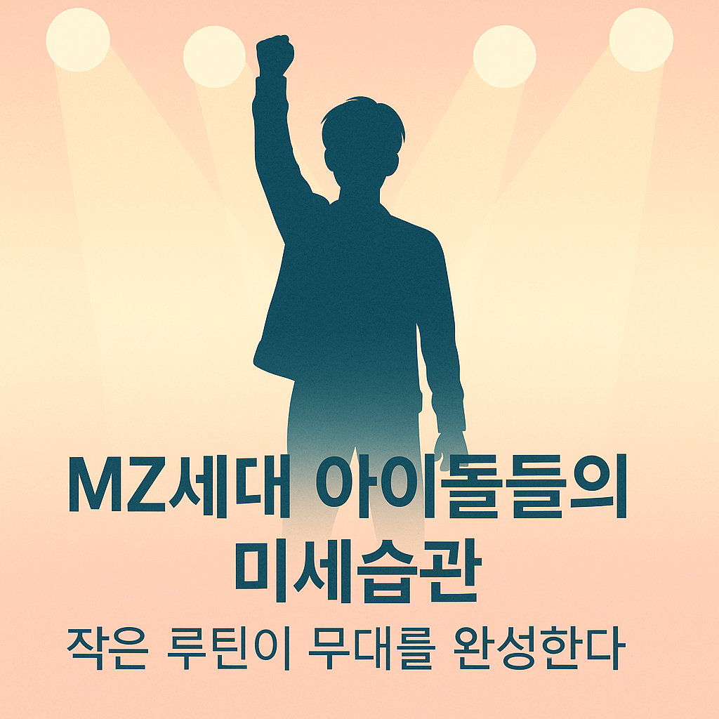 MZ아이돌의 미세습관