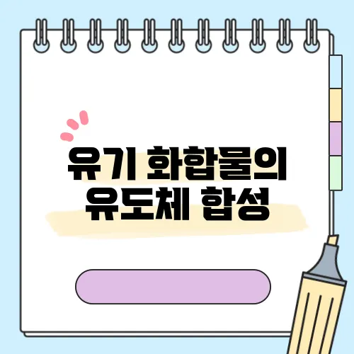 유기 화합물의 유도체 합성