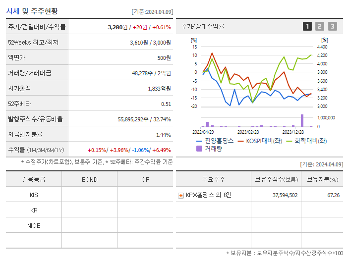 진양홀딩스_기업개요