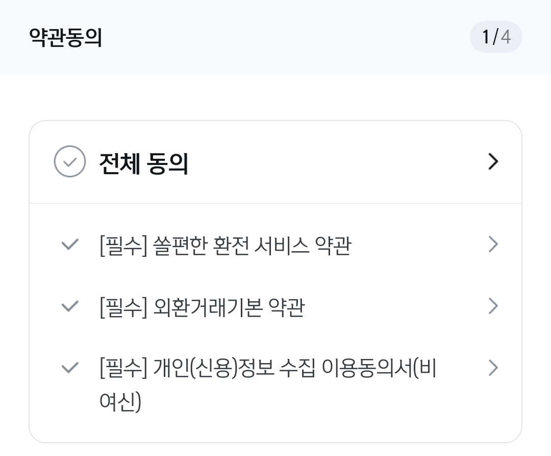신한은행 환전