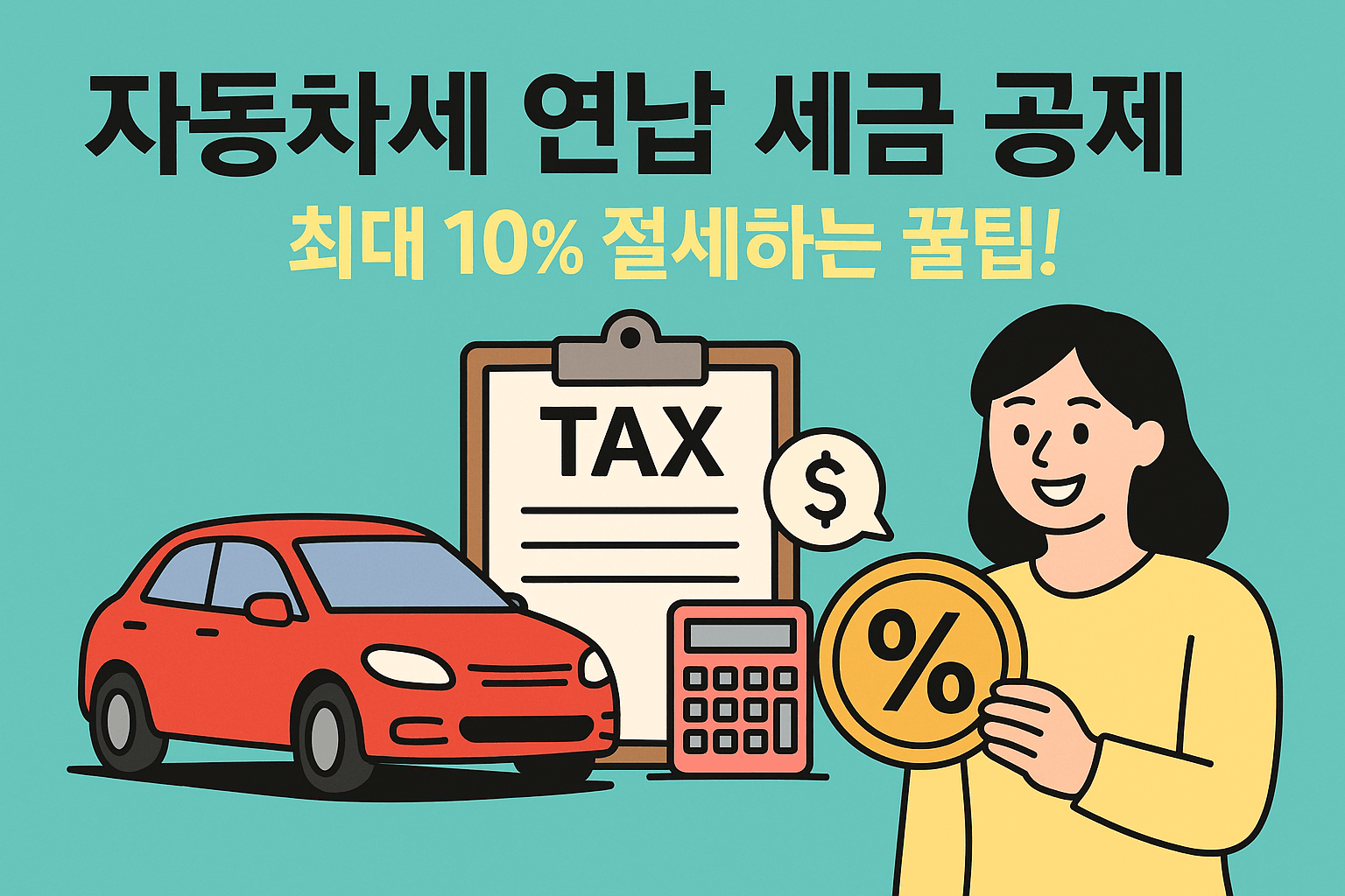 🚘 자동차세 연납 세금 공제, 최대 10% 절세하는 꿀팁!