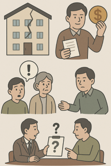 연립주택 낙찰 외벽균열