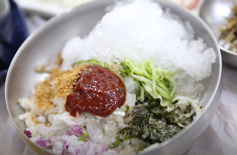 오대양물회 비빔회