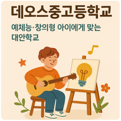 데오스중고등학교 — 예체능·창의형 아이에게 맞는 대안학교