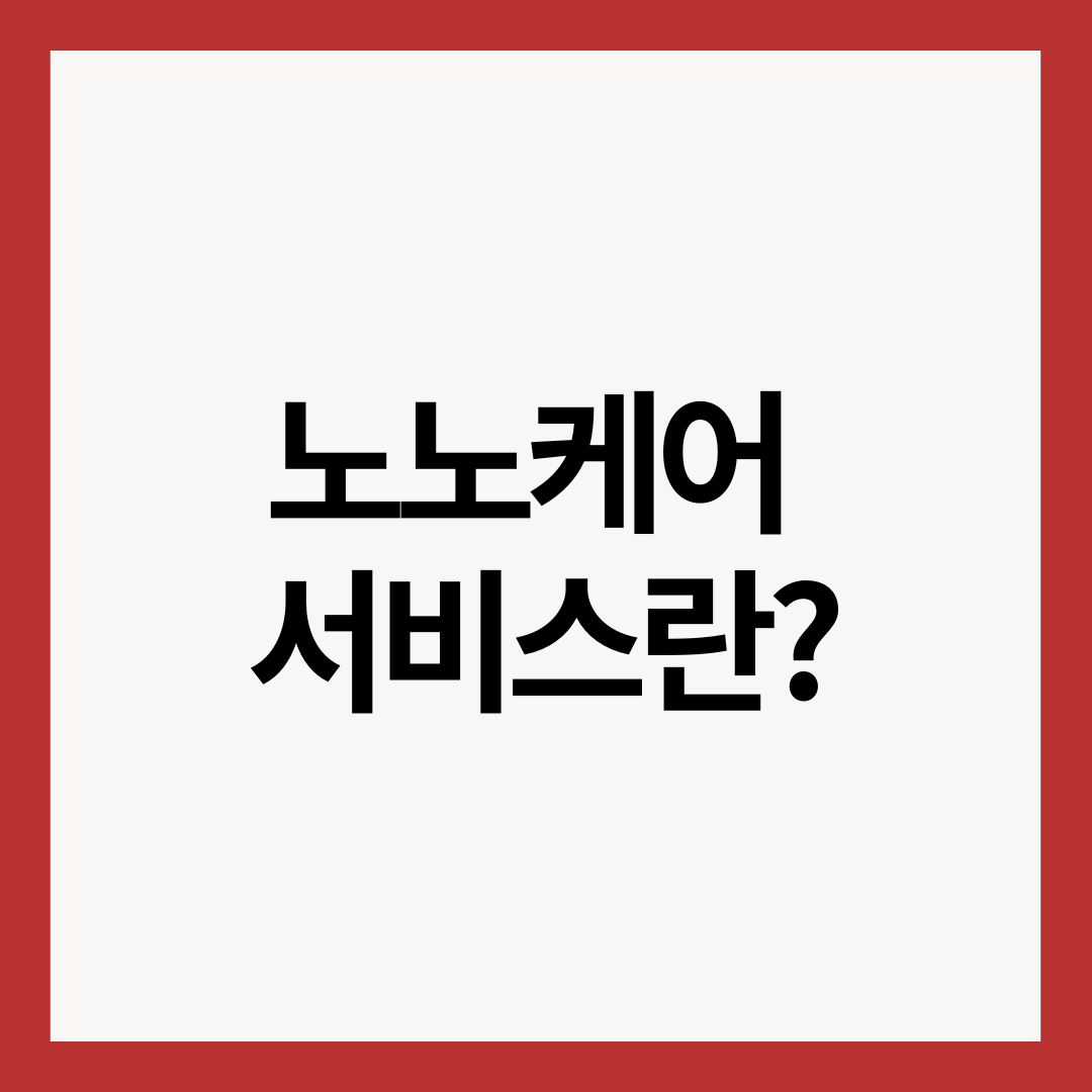 노노케어-서비스